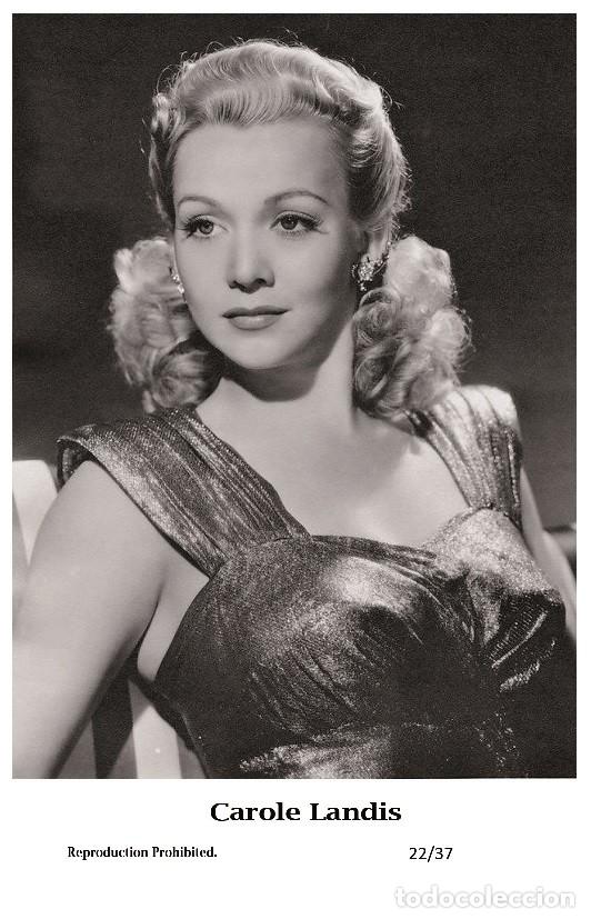 Cine: CAROLE LANDIS - Film star Pin Up PHOTO POSTCARD - 22-37 Swiftsure Postcard