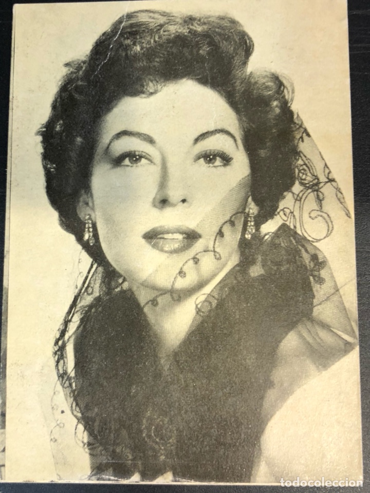 Cine: Postal colecci&oacute;n tarjetas florita 6 ava gardner