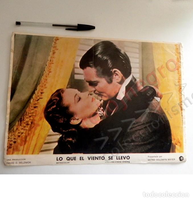 Cine: FOTOCROMO DE PEL&Iacute;CULA LO QUE EL VIENTO SE LLEV&Oacute; - VIVIEN LEIGH CLARK GABLE - FOTO PUBLICITARIA CINE