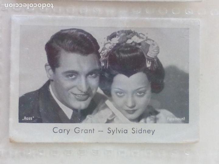 Cine: CROMO CINE CARY GRANT SYLVIA SIDNEY # N&ordm; 816 A&Ntilde;OS 30 JOSETTI zigaretten filmbilder Card
