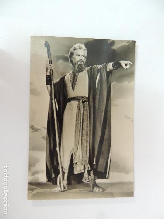 Cine: charlton heston - postal original b/n - los diez mandamientos - archivo bermejo The Ten Commandments
