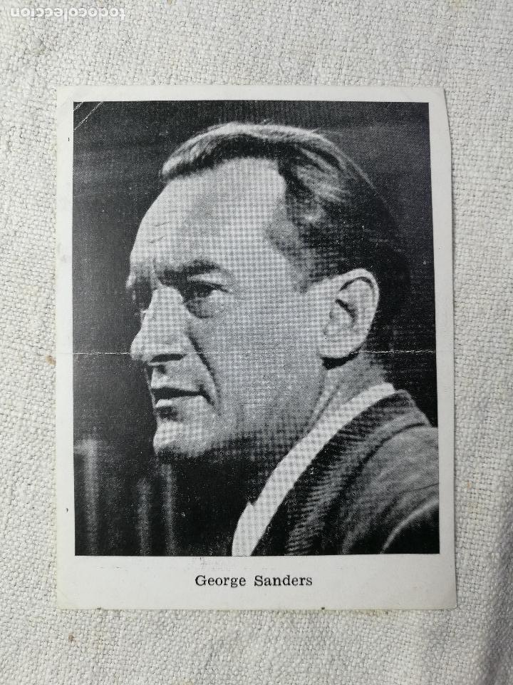 Cine: GEORGE SANDERS-HOY COMO AYER  - MEDIDAS 11 X 8,5