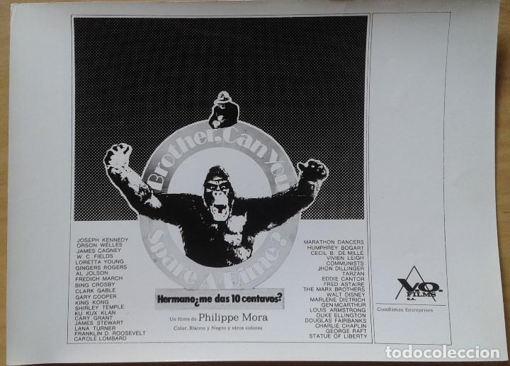 Cine: HERMANO &iquest;ME DAS 10 CENTAVOS? FOTO CON IMAGEN DE KING KONG