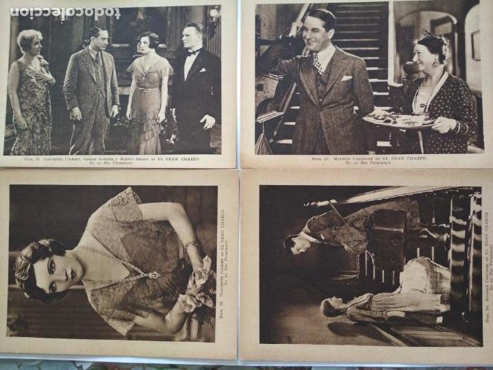 Cine: ESTAMPAS DEL CINEMA N&ordm; 3, EL GRAN CHARCO, PARAMOUNT FILM, 7 CARTULINAS MEDIDAS 14,5X19,5