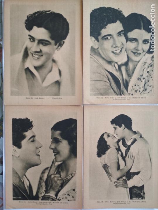 Cine: ESTAMPAS DEL CINEMA N&ordm; 4, LADRON DE AMOR, ESTRELLA FOX , 8 CARTULINAS MEDIDAS 14,5X19,5