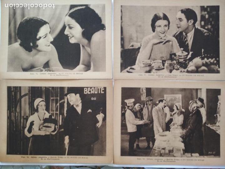 Cine: ESTAMPAS DEL CINEMA N&ordm; 10, SU NOCHE DE BODAS, PARAMOUNT , 7 CARTULINAS MEDIDAS 14,5X19,5