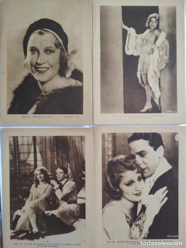 Cine: ESTAMPAS DEL CINEMA N&ordm; 11, MONTE-CARLO, PARAMOUNT FILM , 8 CARTULINAS MEDIDAS 14,5X19,5