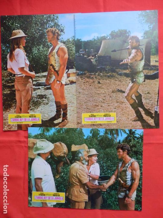 Cinema: zambo rey de la jungla, 6 fotocromos, 1 repe. Brad harris danielle vargas