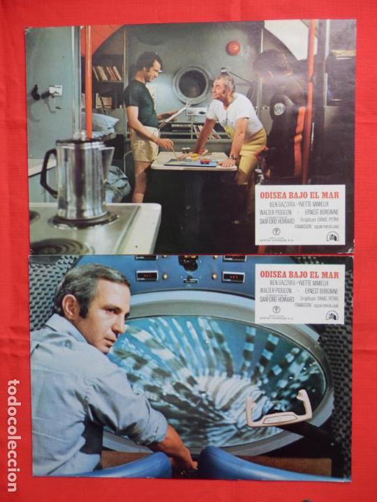 Cinema: odisea bajo el mar, 2 fotocromos, ben gazzara yvette mimieux, muy buen estado