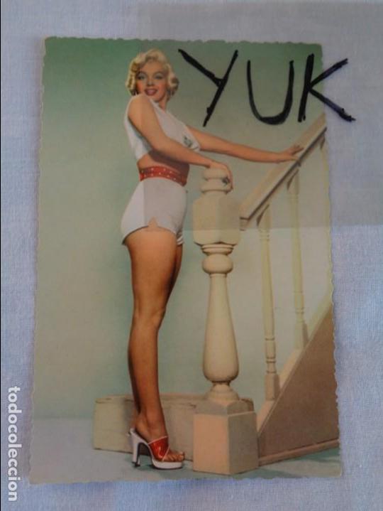 Cine: BONITA FOTO POSTAL DE MARILYN MONROE ~ SIN CIRCULAR ~ ARCHIVO BERMEJO --- N&ordm; 8