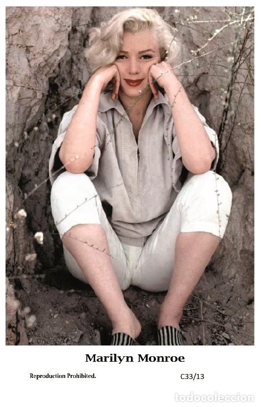Cine: MARILYN MONROE - Film star Pin Up PHOTO POSTCARD - C33-13 Swiftsure Postcard