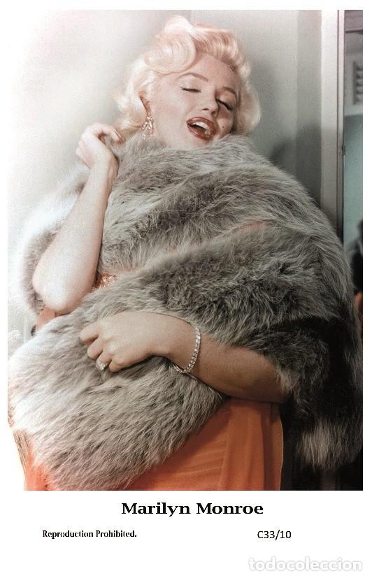 Cine: MARILYN MONROE - Film star Pin Up PHOTO POSTCARD - C33-10 Swiftsure Postcard