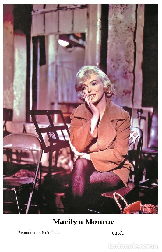 Cine: MARILYN MONROE - Film star Pin Up PHOTO POSTCARD - C33-9 Swiftsure Postcard