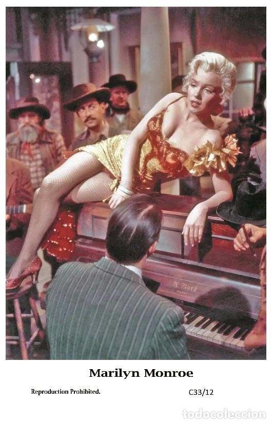 Cine: MARILYN MONROE - Film star Pin Up PHOTO POSTCARD - C33-12 Swiftsure Postcard