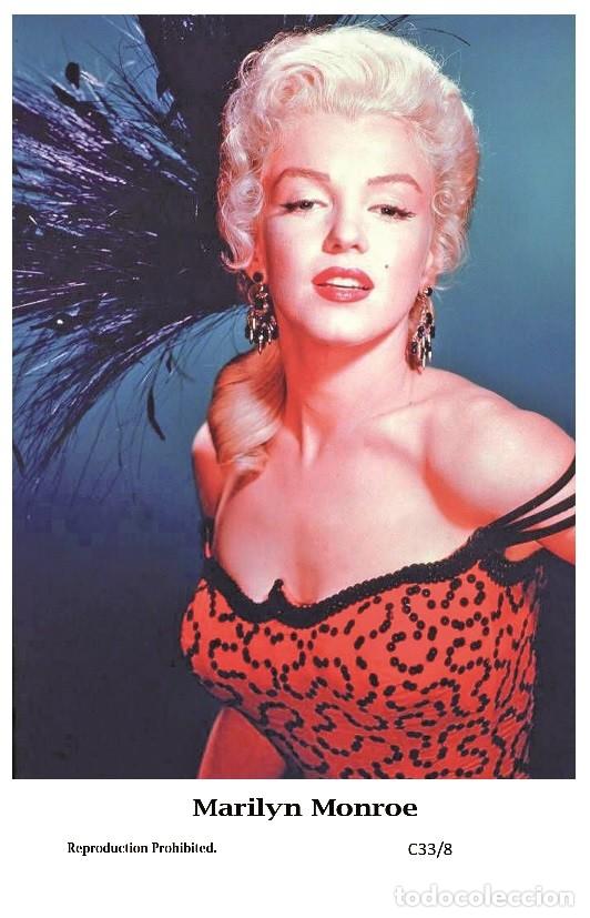 Cine: MARILYN MONROE - Film star Pin Up PHOTO POSTCARD - C33-8 Swiftsure Postcard