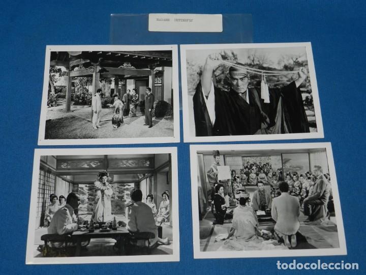 Cine: (M) MADAME BUTTERFLY - CARY GRANT , 4 TARJETAS PROMOCIONALES ORIGINALES , 14X9 CM, SE&Ntilde;ALES DE USO