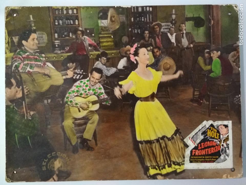 Cine: CARTEL DE CARTON, LEGION FRONTERIZA, TIM HOLT, ORIGINAL SELECCIONES CANDEL, 38,5 X 28,5 CM