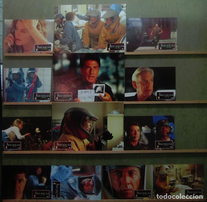 Cinema: ACZ92 ESTALLIDO DUSTIN HOFFMAN RENE RUSSO SET 13 FOTOCROMOS ORIGINAL ALEMAN