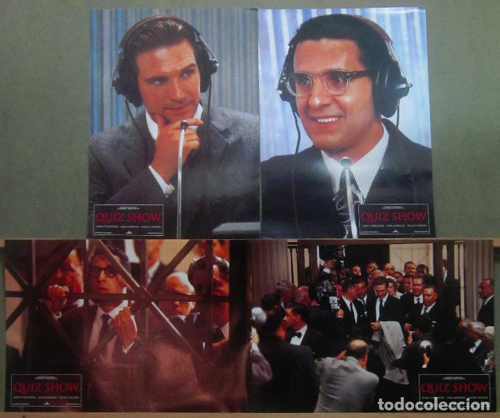 Cine: ACZ93 QUIZ SHOW EL DILEMA RALPH FIENNES JOHN TURTURRO SET 4 FOTOCROMOS ORIGINAL ALEMAN