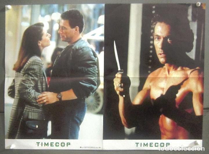 Cine: ZA68 TIMECOP JEAN CLAUDE VAN DAMME 2 FOTOCROMOS DOBLES ORIGINALES ALEMANES