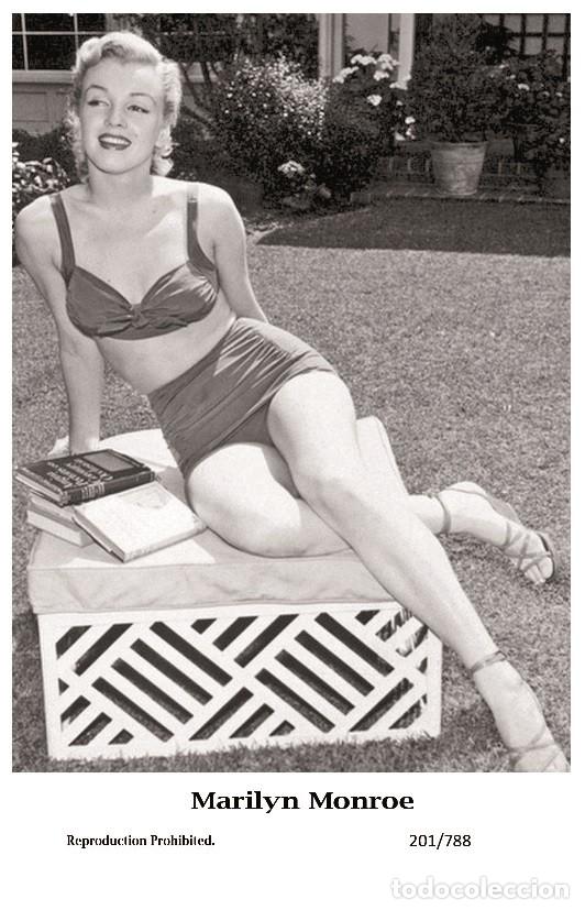 Cine: MARILYN MONROE - Film star Pin Up PHOTO postcard - 201-788 Publisher Swiftsure Postcards 2000