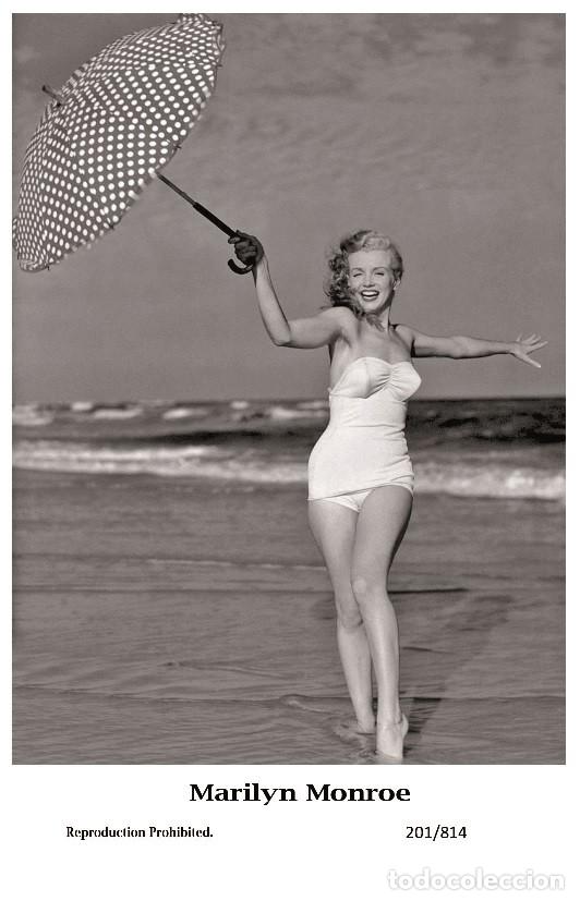 Cine: MARILYN MONROE - Film star Pin Up PHOTO postcard - 201-814 Publisher Swiftsure Postcards 2000