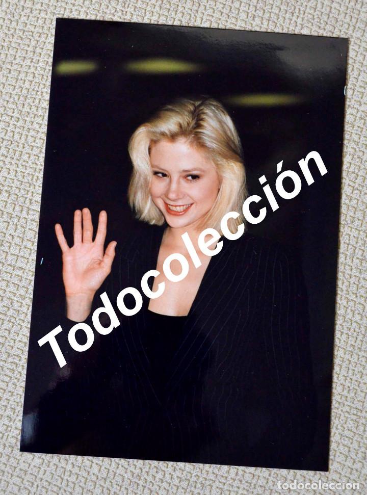 Cine: Mira Sorvino. Foto in&eacute;dita presentaci&oacute;n de Poderosa Afrodita en Barcelona. 1995