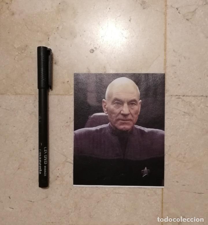 Cine: TARJETA PAPEL GRUESO - JEAN LUC PICARD - STAR TREK - COLE - CIENCIA FICCION