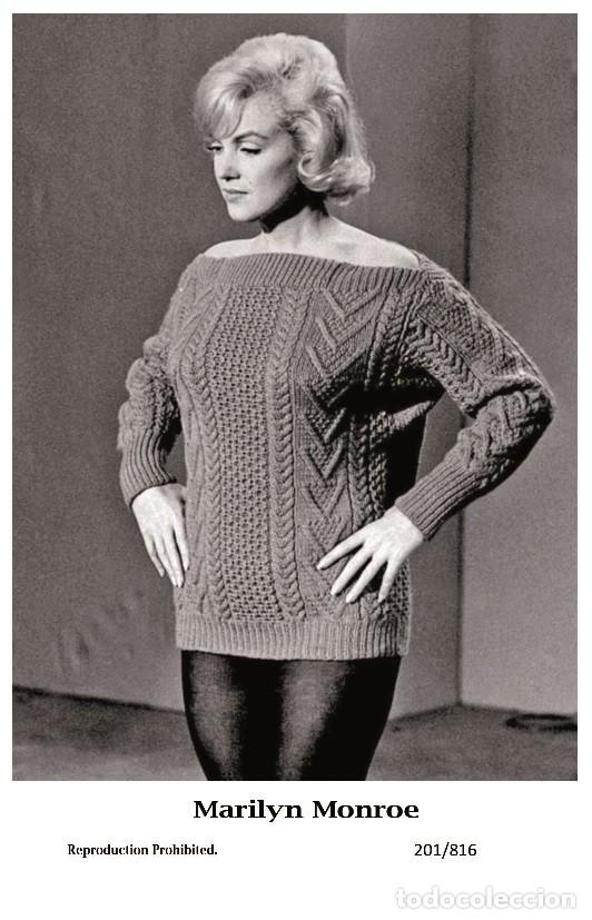 Cine: MARILYN MONROE - Film star Pin Up PHOTO POSTCARD - 201-816 Swiftsure Postcard