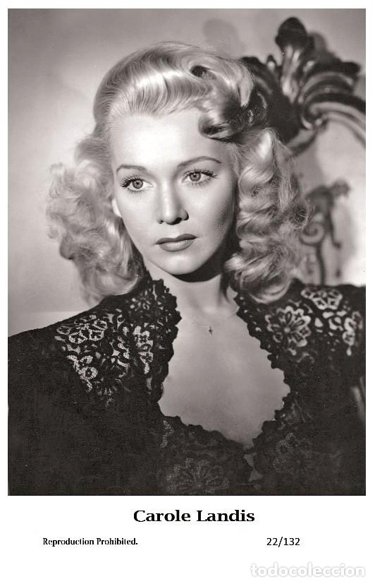 Cine: CAROLE LANDIS - Film star Pin Up PHOTO POSTCARD - 22-132 Swiftsure Postcard