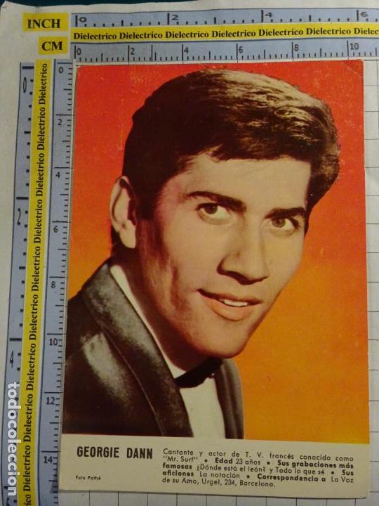 Kino: FOTO POSTAL DE CINE ACTOR ACTRIZ. CANTANTE. GEORFIE DANN. 1373