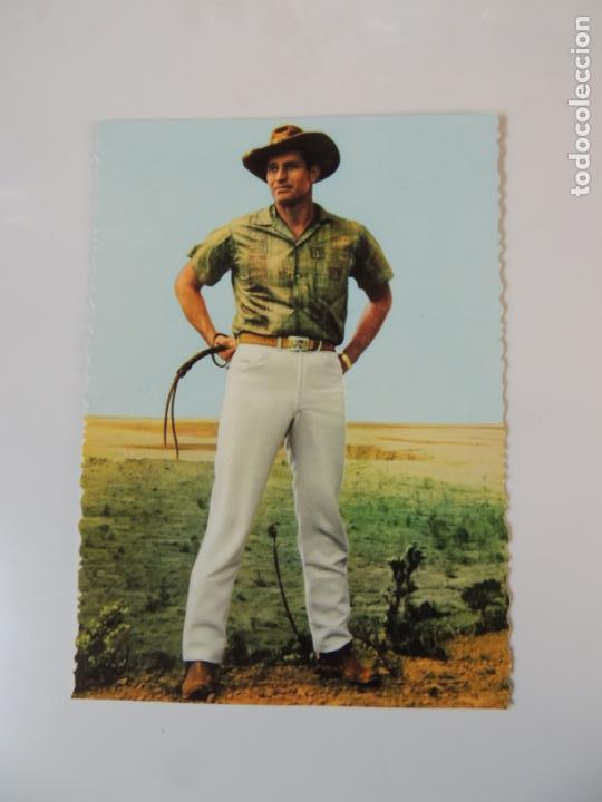 Cine: charlton heston - postal en color troquelada - el se&ntilde;or de hawai