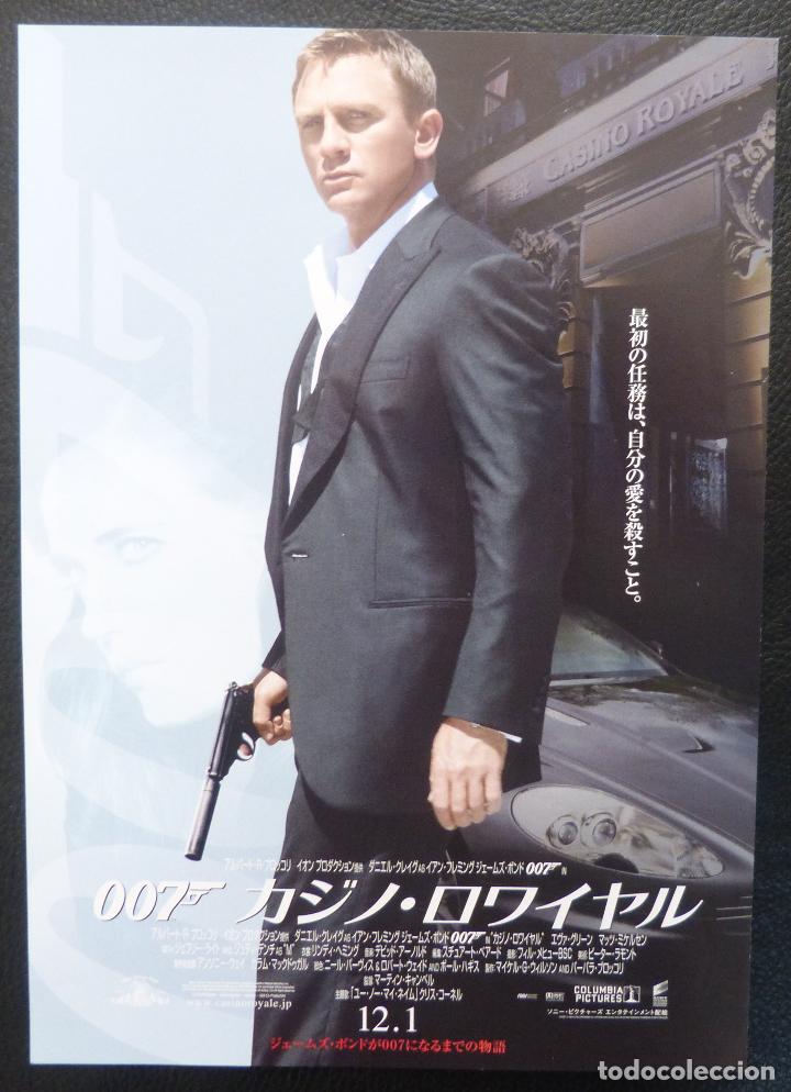 Cinema: 007-CASINO ROYALE ORIGINAL JAPON&Eacute;S B5 CARTEL CHIRASHI, Daniel Craig (26X18 cm. aprox)