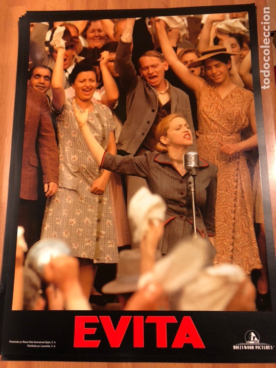 Cine: Cartel original de la pel&iacute;cula evita Madonna Antonio banderas 33,5 x 24,5 cm