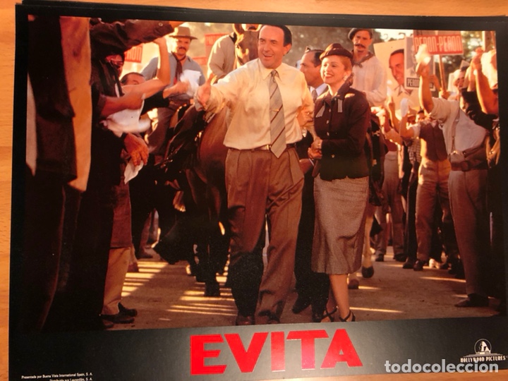 Cine: Cartel original de la pel&iacute;cula evita Madonna Antonio banderas 33,5 x 24,5 cm