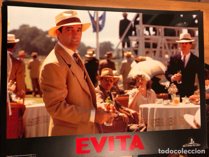 Cine: Cartel original de la pel&iacute;cula evita Madonna Antonio banderas 33,5 x 24,5 cm