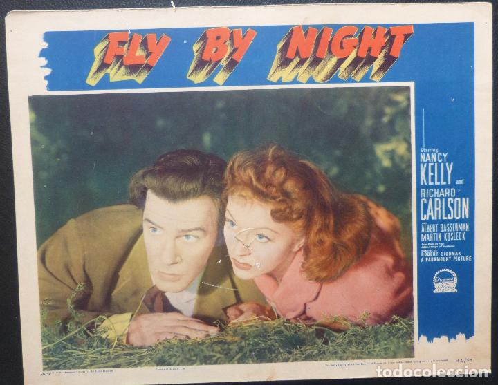 Cinema: Lobby Card FLY BY NIGHT, A&ntilde;o 1942, Nancy Kelly, Richard Carlson, 42/55
