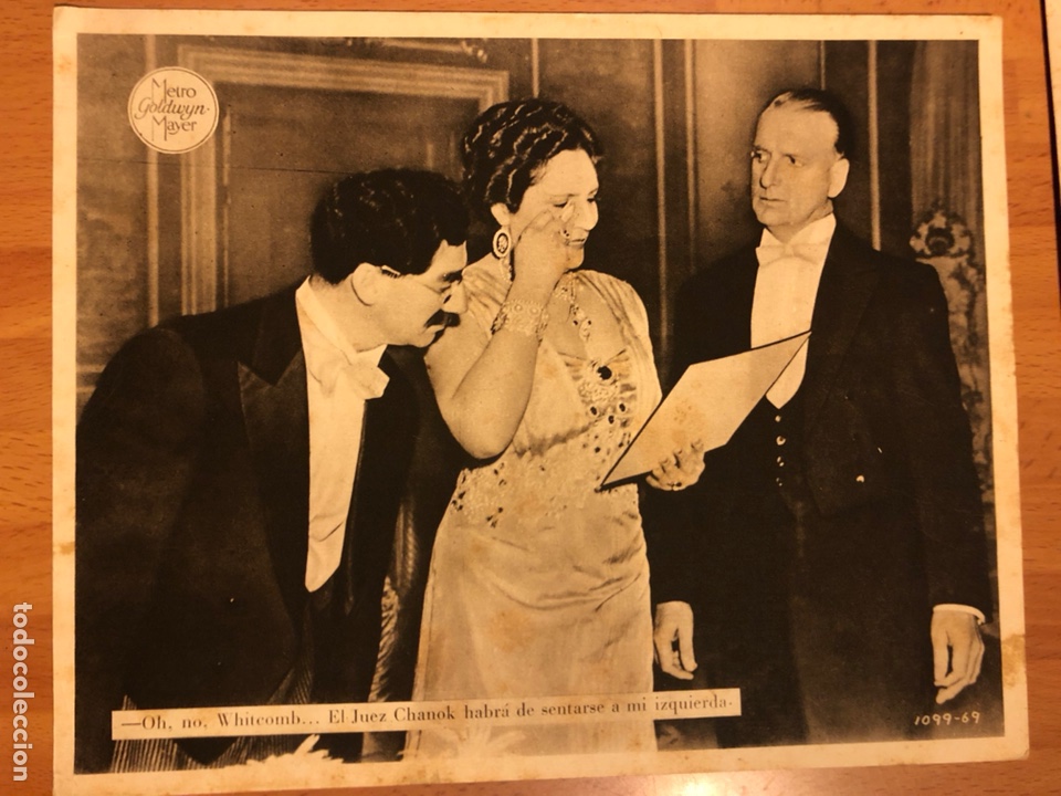 Cine: Fotocromo metro goldwyn Mayer los hermanos marx.groucho.24x18cm