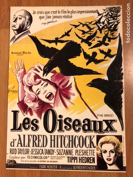 Cine: Tarjeta postal los p&aacute;jaros alfred hitchcock