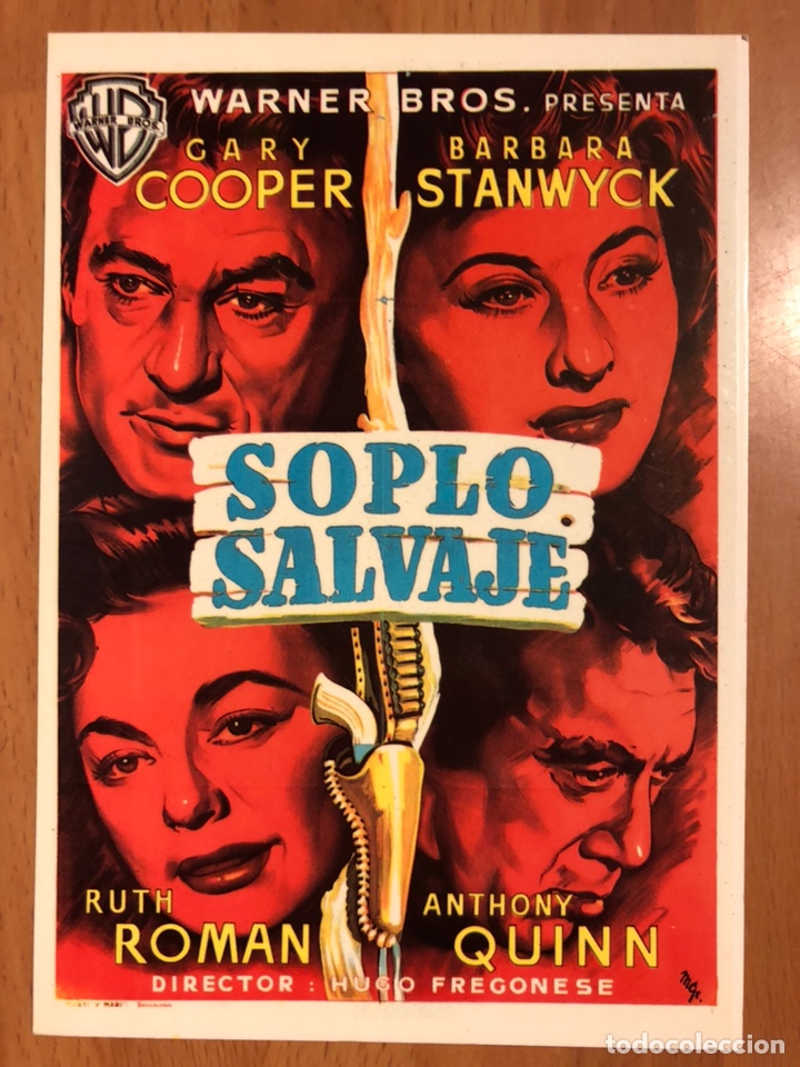 Cine: Tarjeta postal soplo salvaje gary cooper Anthony quinn barbara stanwyck