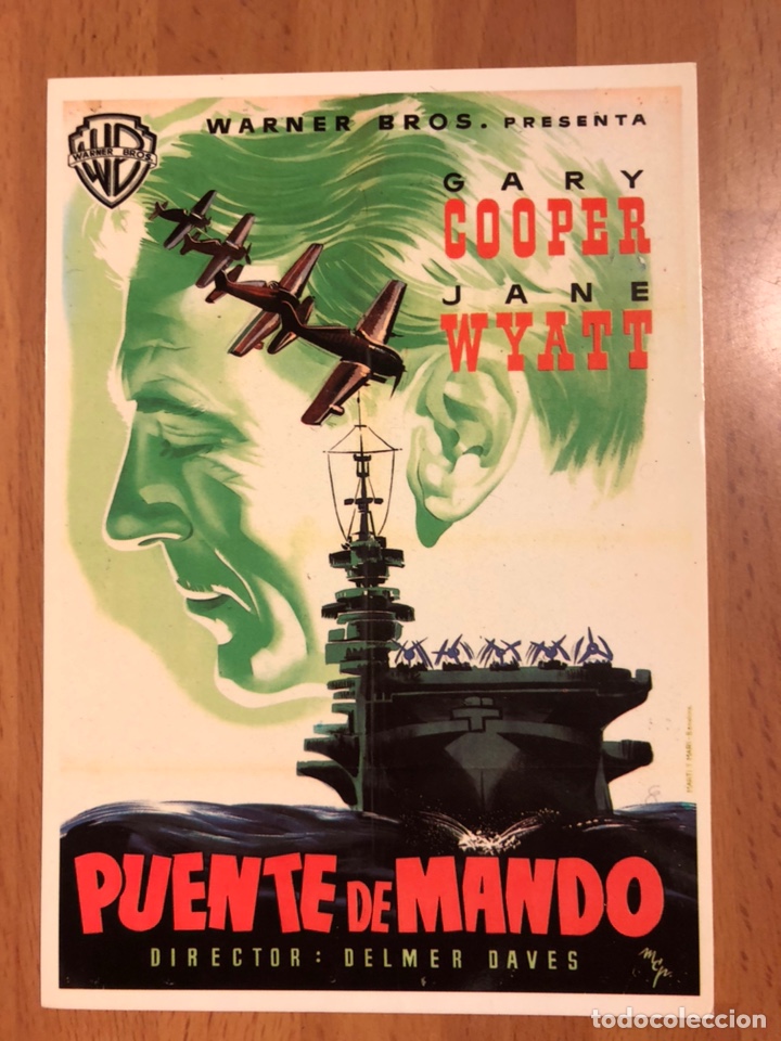 Cine: Tarjeta postal puente de mando gary cooper