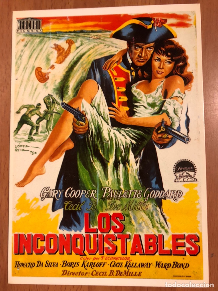 Cine: Tarjeta postal los inconquistables gary cooper cecil b de mille