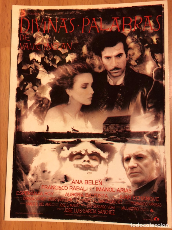 Cine: Tarjeta postal lauren films divinas palabras Ana belen Imanol arias francisco rabal