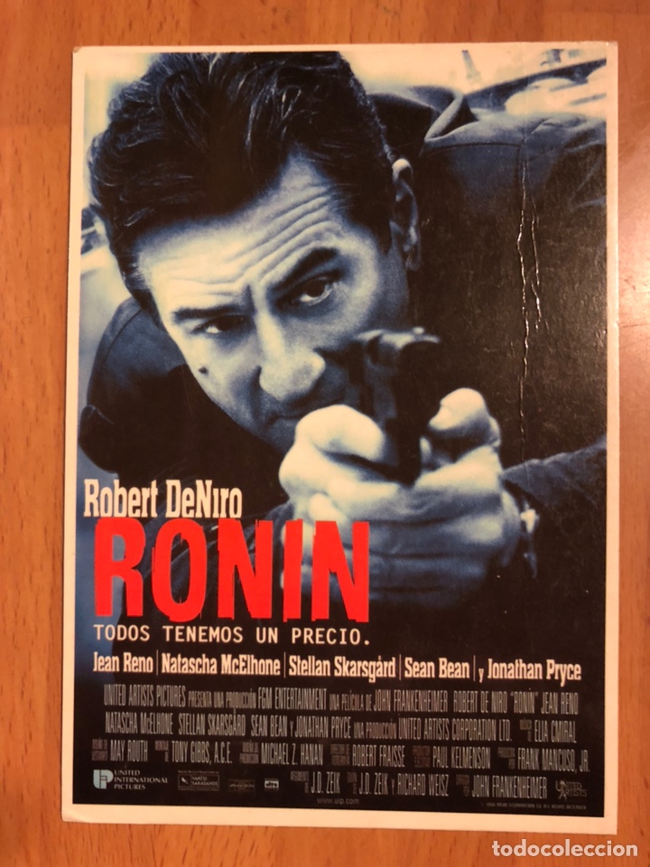 Cine: Tarjeta postal robert De Niro ronin