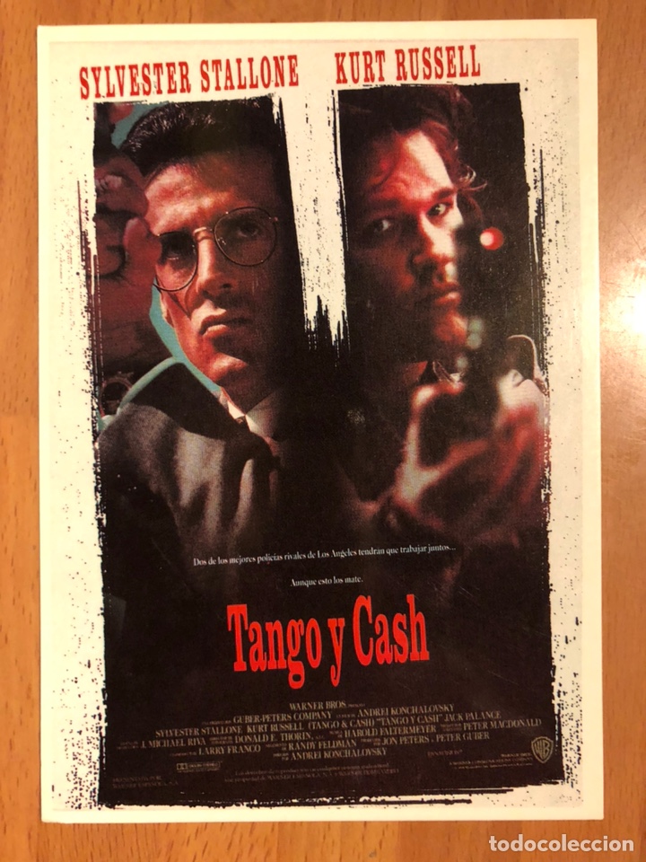 Cine: Tarjeta postal sylvester stallone tango y cash
