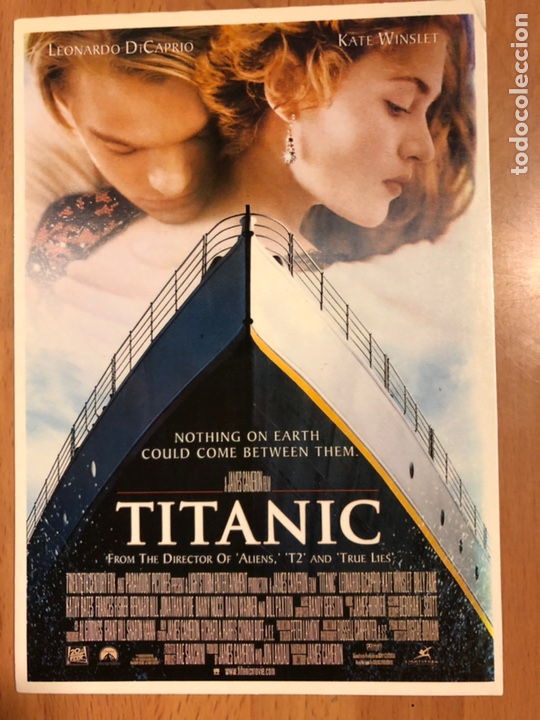 Cine: Tarjeta postal titanic Leonardo DiCaprio