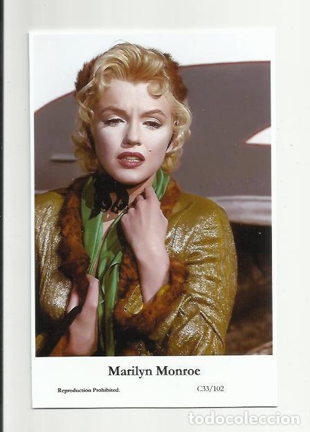 Cine: MARILYN MONROE - Film star Pin Up PHOTO POSTCARD - C33-102 Swiftsure Postcard