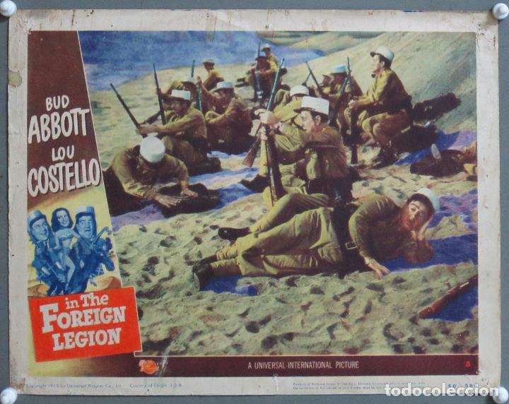 Cine: ZD35 ABBOTT Y COSTELLO EN LA LEGION EXTRANJERA LOBBY CARD ORIGINAL AMERICANO
