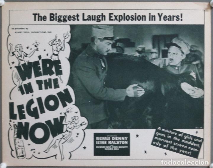 Cine: ZD38 WE'RE IN THE LEGION NOW LEGION REGINALD DENNY ESTHER RALSTON LOBBY CARD ORIGINAL AMERICANO