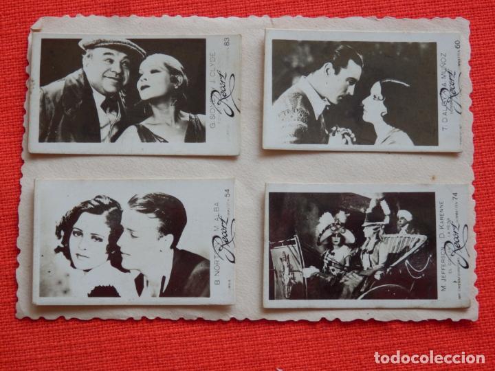 Cine: 4 MICROCROMOS 4,5X2 cms.,pel&iacute;culas a&ntilde;os 30,El collar de la reina, Sombras de circo